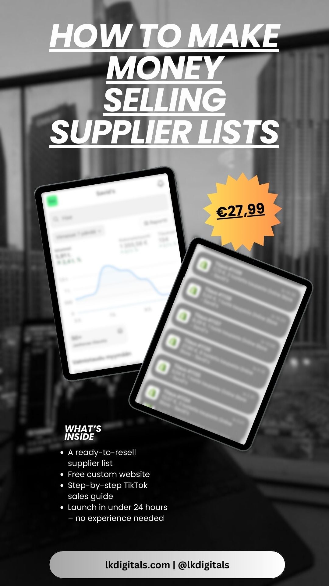 Supplier Link Hustle Playbook: Supplier List + Free Store